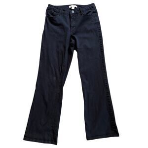 Laura Ashley Black Jeans.  Black and Silver Studding on Back Pockets.  Size 6